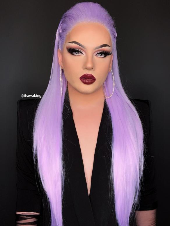 Lavender Purple Straight Wig - Style - Ava