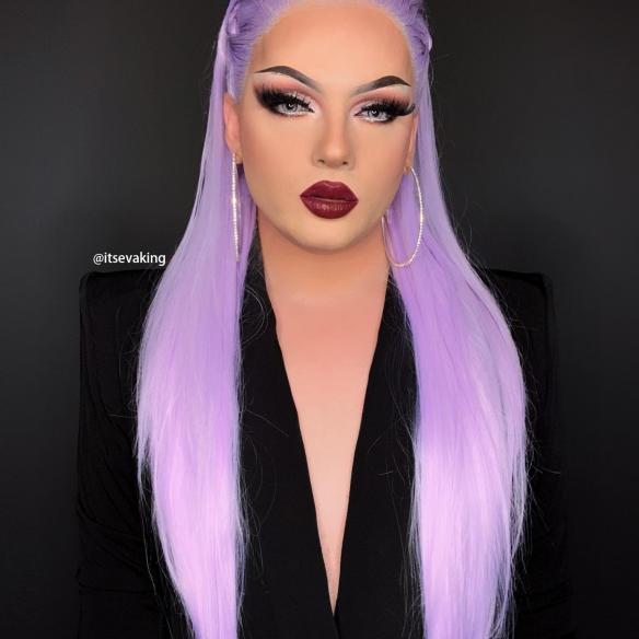 Lavender Purple Straight Wig - Style - Ava
