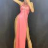Pink Fringed Cheongsam