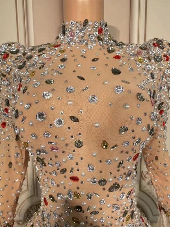 Cute rainbow rhinestone dreaa