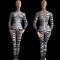 Black and White Zebra Print Rhinestone Bodysuit