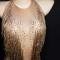 Gold Nude Rhinestones Leotard