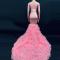 Pink Rhinestone Tail Dress