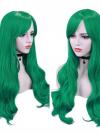 Green & Red Drag Wig