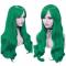 Green & Red Drag Wig