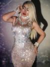 Silver Rhinestone Dress