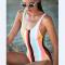 Sexy Rainbow One-Piece Women’s Swimsuit