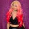 Flamingo Pink with Blonde Hair Root Ombre Drag Wig