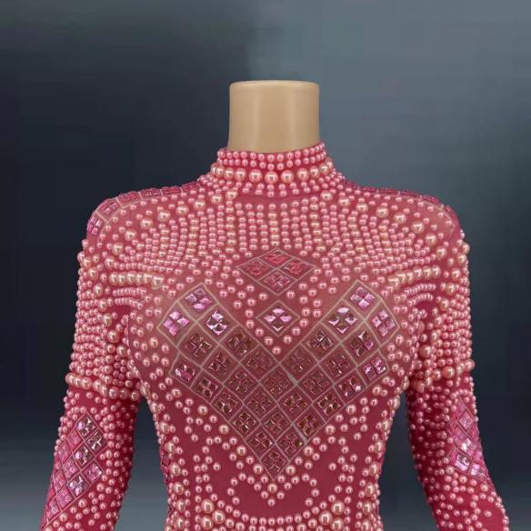 Pink Pearl Drag Dress
