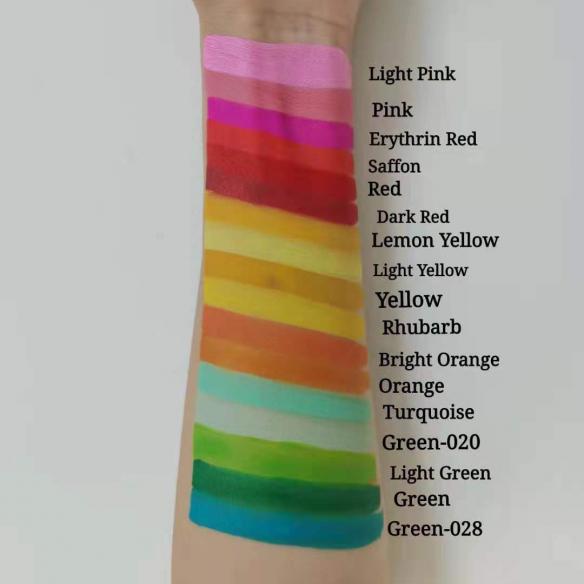 Fluorescence Face Paint Rainbow Color