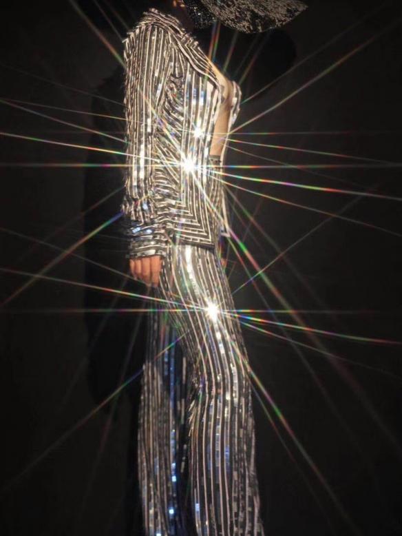 Silver Lens Print Suits