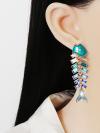 Blue Fish Earrings