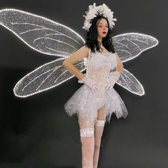 White Crystal Like Wing