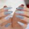 24 PCS DRAG NAILS GRAY MARBLE 