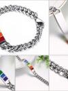 Rainbow Pride Stainless Steel Chain Bracelet