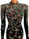 Skittles Stage Print Skinny Diamond Colorful Drag Dress