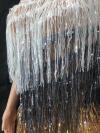Silver tassel leotard
