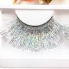 Silver Shiny False Lashes