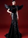 Custom Black Gown With Wings