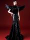 Custom Black Gown With Wings