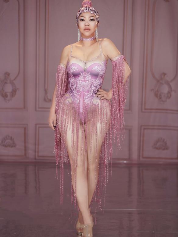 Pink Tassel Bodysuit