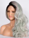 Human Hair Full Lace Wig Curly Ash Brown