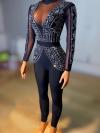 Black Drag Costume Bodysuit