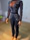 Black Drag Costume Bodysuit