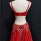 Red Diamond Long Drag Dress( THREE PIECE)