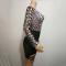 Black Transparent Multi-color Rhinestones Short Dress