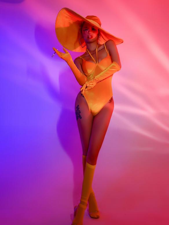 Velvet Bodysuit (include hat & foot cover)