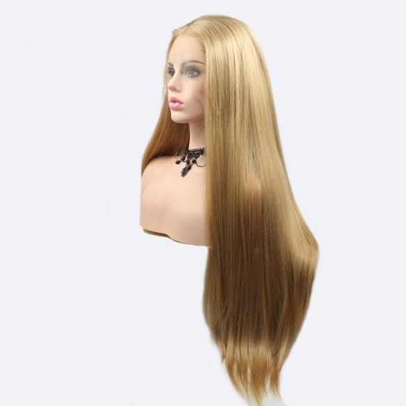 Human Hair Full Lace Wig Curly Ash Brown