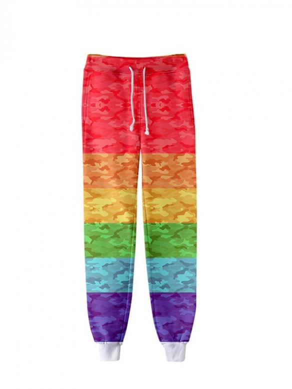 Gay Pride Rainbow Flag Jogger Pants