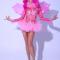 Full Set Pink Drag Dress（includes headdress）