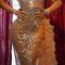 Silver Sequin Trailing Dress