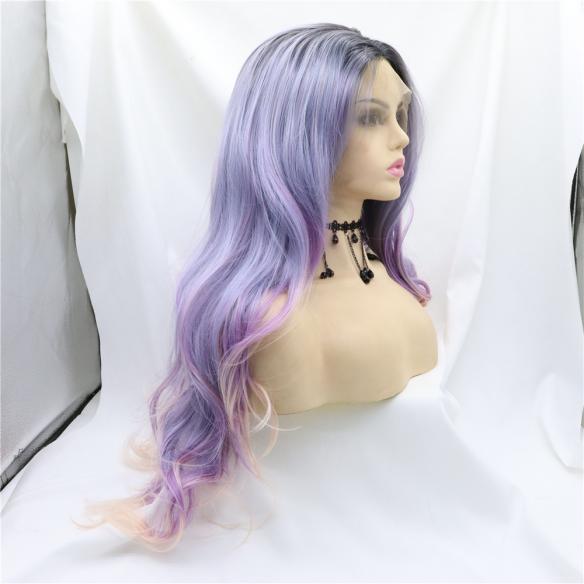 Human Hair Full Lace Wig Curly Ash Brown