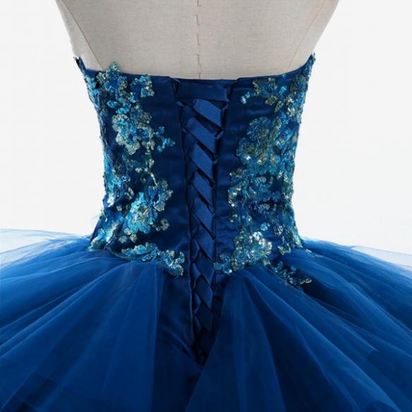Blue Drag Wedding DresS