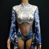 Blue and white porcelain Nude Bodysuit