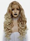Long Brown Lace Front Drag Wig