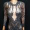 Black Grid Dress