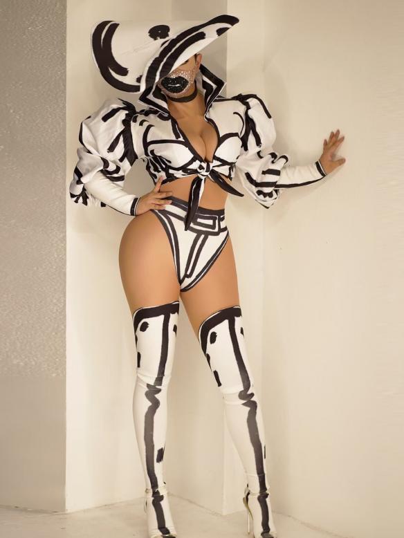 Black & White Graffiti Suits