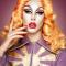 Orange Shoulder Length Wavy Lace Front Wig - Style - Brooke