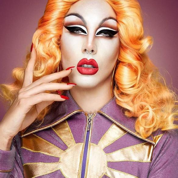 Orange Shoulder Length Wavy Lace Front Wig - Style - Brooke