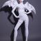 White Exaggerated Angel Bodysuit (includes wings)