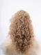 Human Hair Full Lace Wig Curly Ash Brown