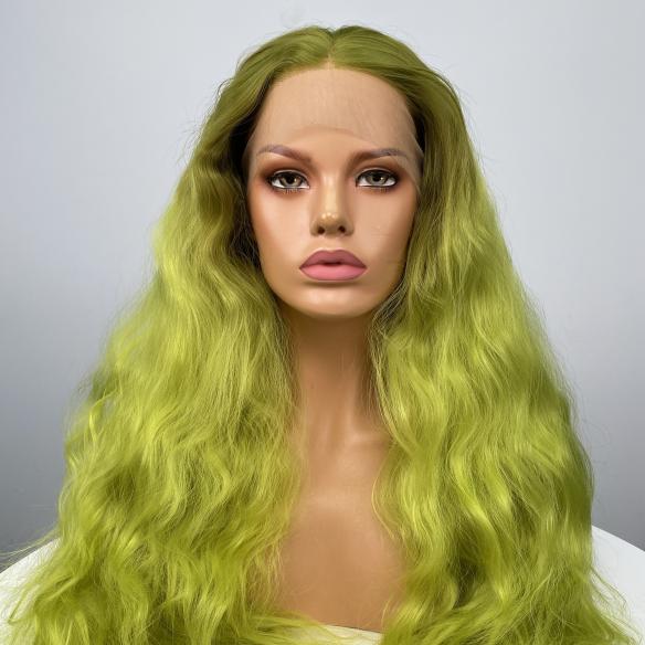Custom Summer Green Wig