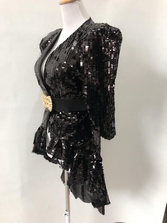 Black Sequin Drag Costume