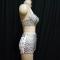 White Rhinestone Shiny Outfit