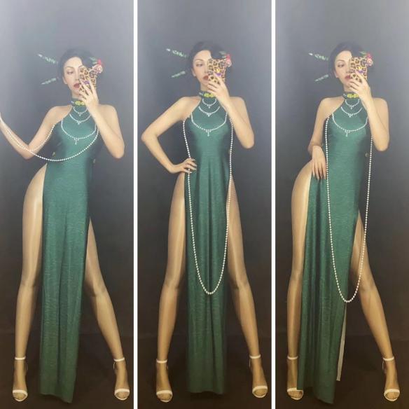 Dark Green Cheongsam