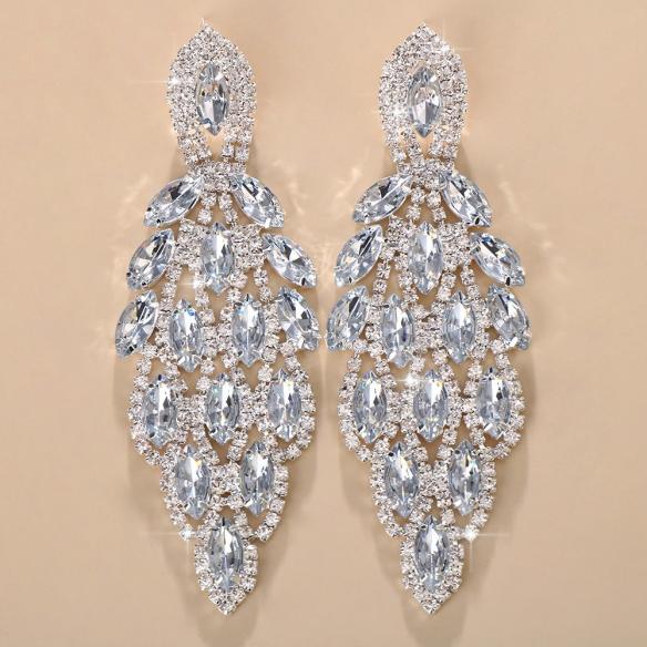 Various Colors Rhinestone Earrings